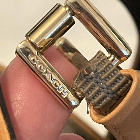 Coach Women’s Lanora Soft Grain Leather Open Toe Slingback Ginger  6.5M - Picture 6 of 14